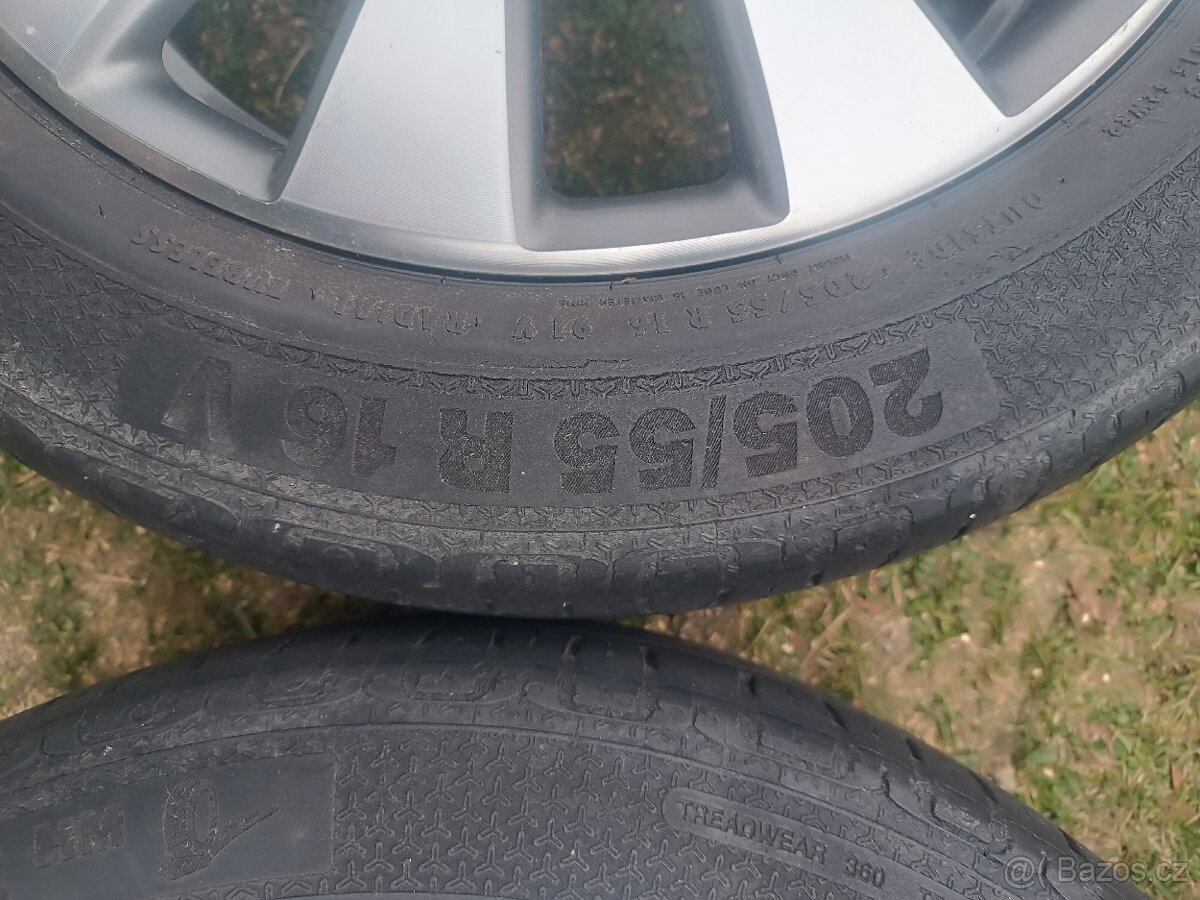 VW ALU komplety . 205/55R16. - 4