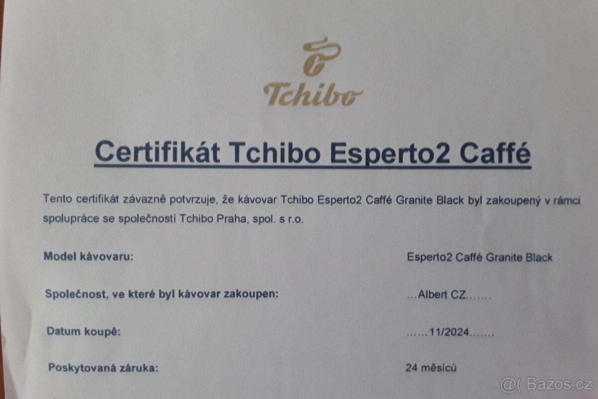 Plnoautomatický kávovar Tchibo Esperto2 Caffè - 4