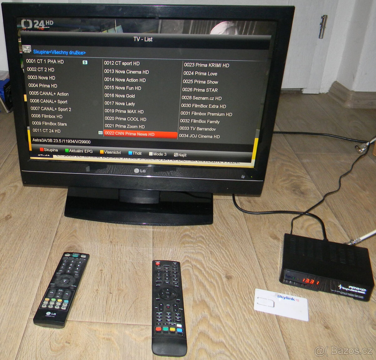 LCD Televize LG + 2ks Satelitní přijímač, Skylink karta - 4