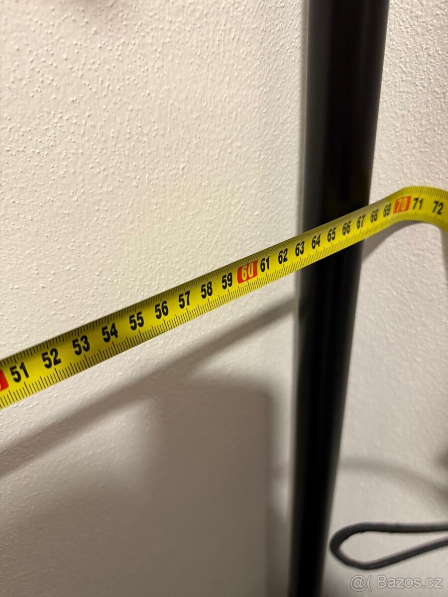 Věšáková stěna černá kovová 187x67x33 - 4