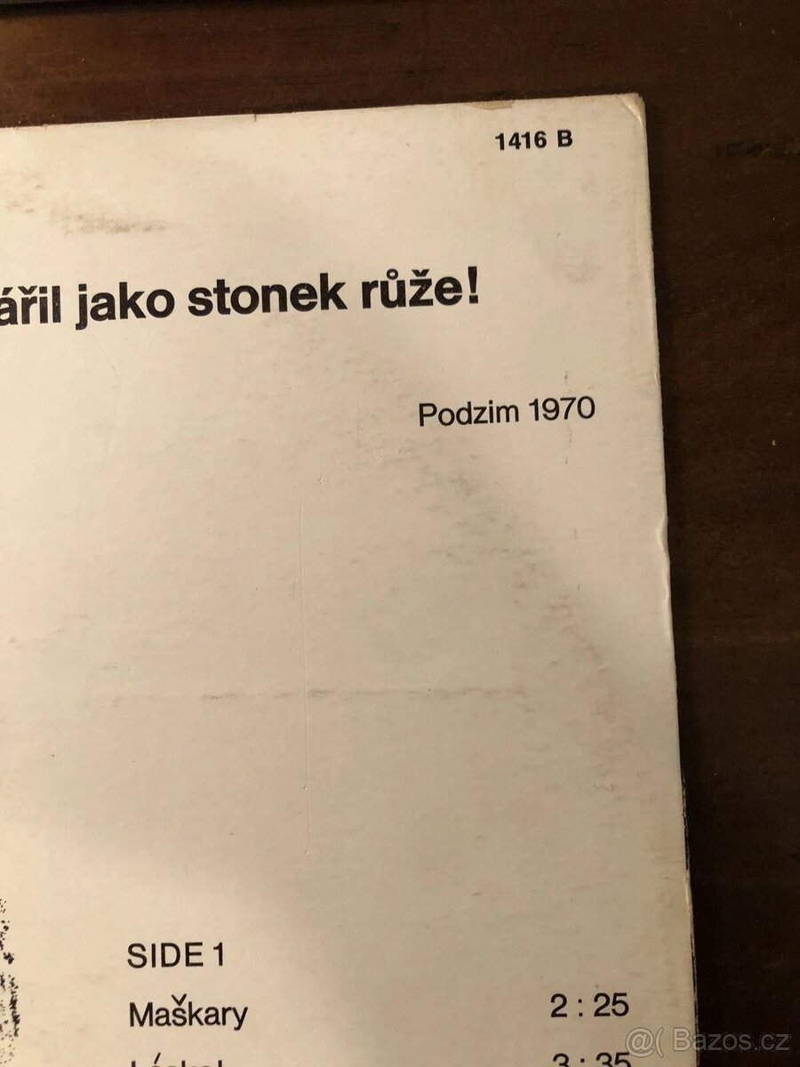 ABSOLUTNÍ RARITA podepsaná 1 Z 300 KAREL KRYL MAŠKARY 1970 - 4