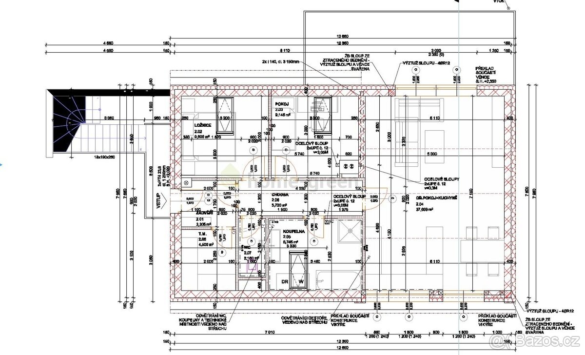 Byt 3+KK - 119 m2 v RD s garáží, pozemek 206 m2, Rosice - 4