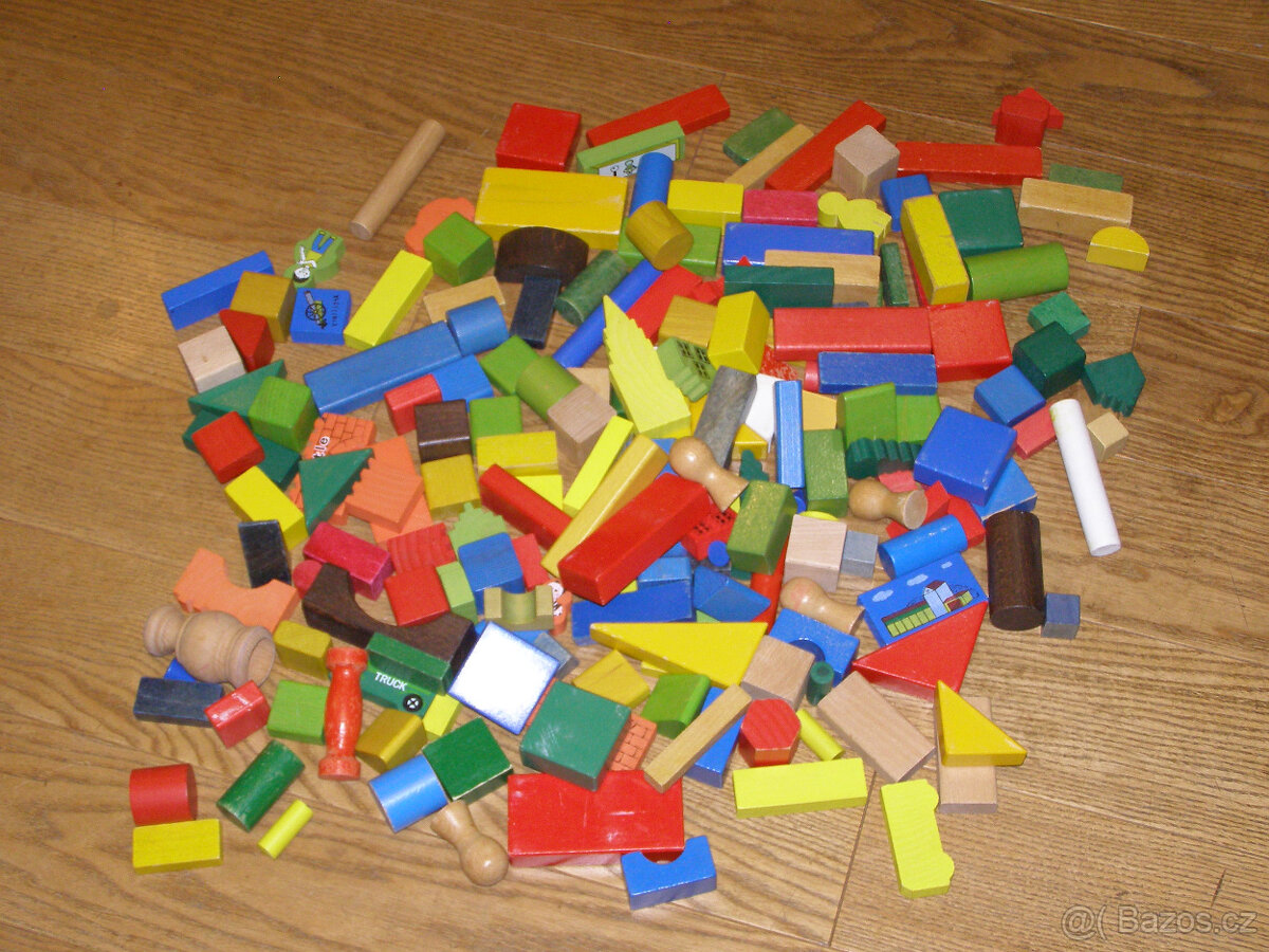 kostky dřevěné - 4