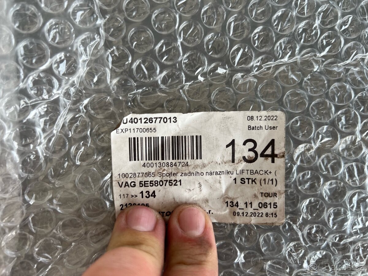 Spojler zadního nárazníku Škoda Octavia III - 4