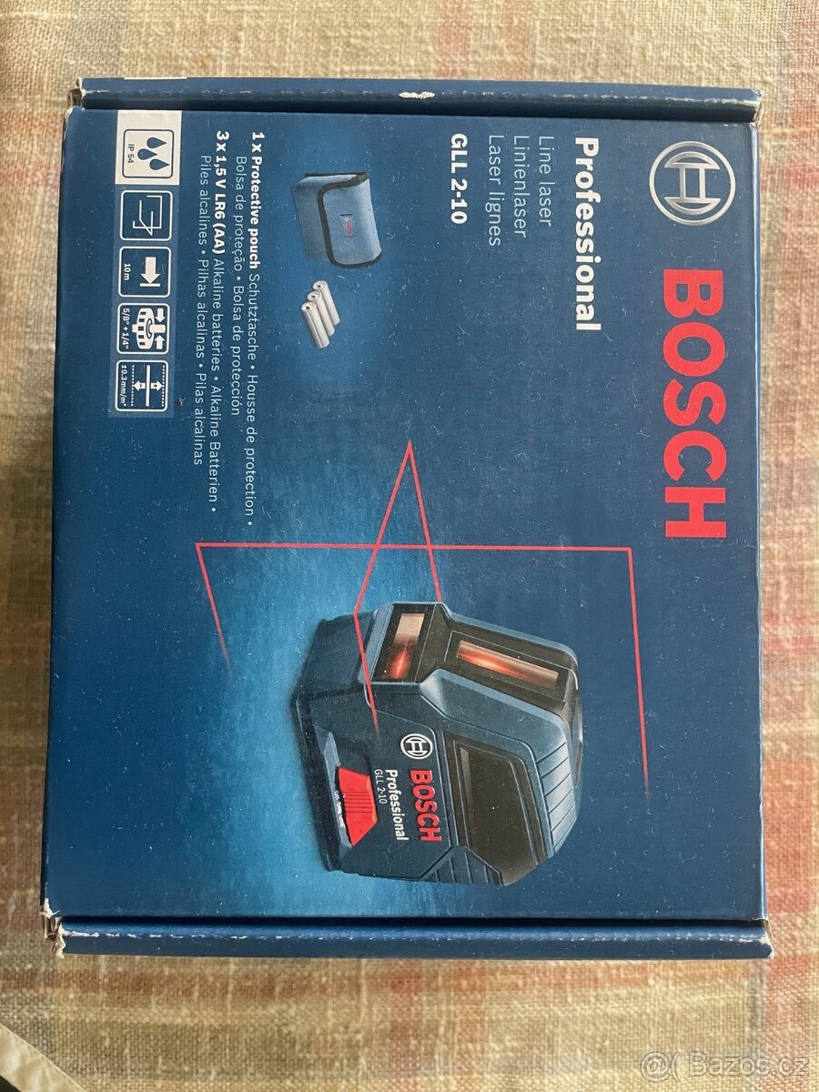 Laser čárový GLL 2-10 Bosch Professional se stativem - 4