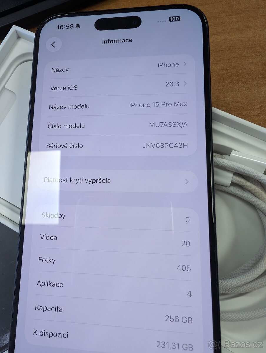 iPhone 15 Pro Max 256GB modrý titan - 4