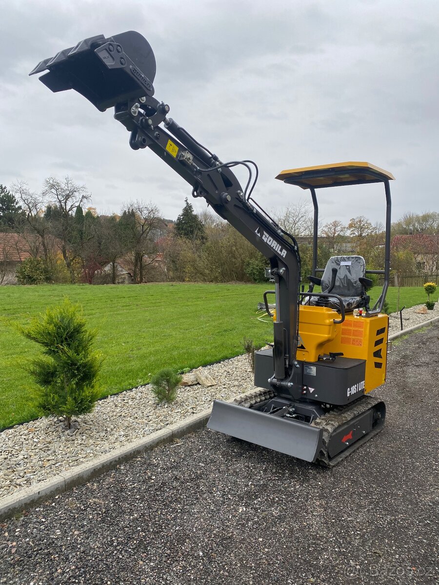 Pásový minibagr Gorila G10S Lite - Povánoční akce - 4