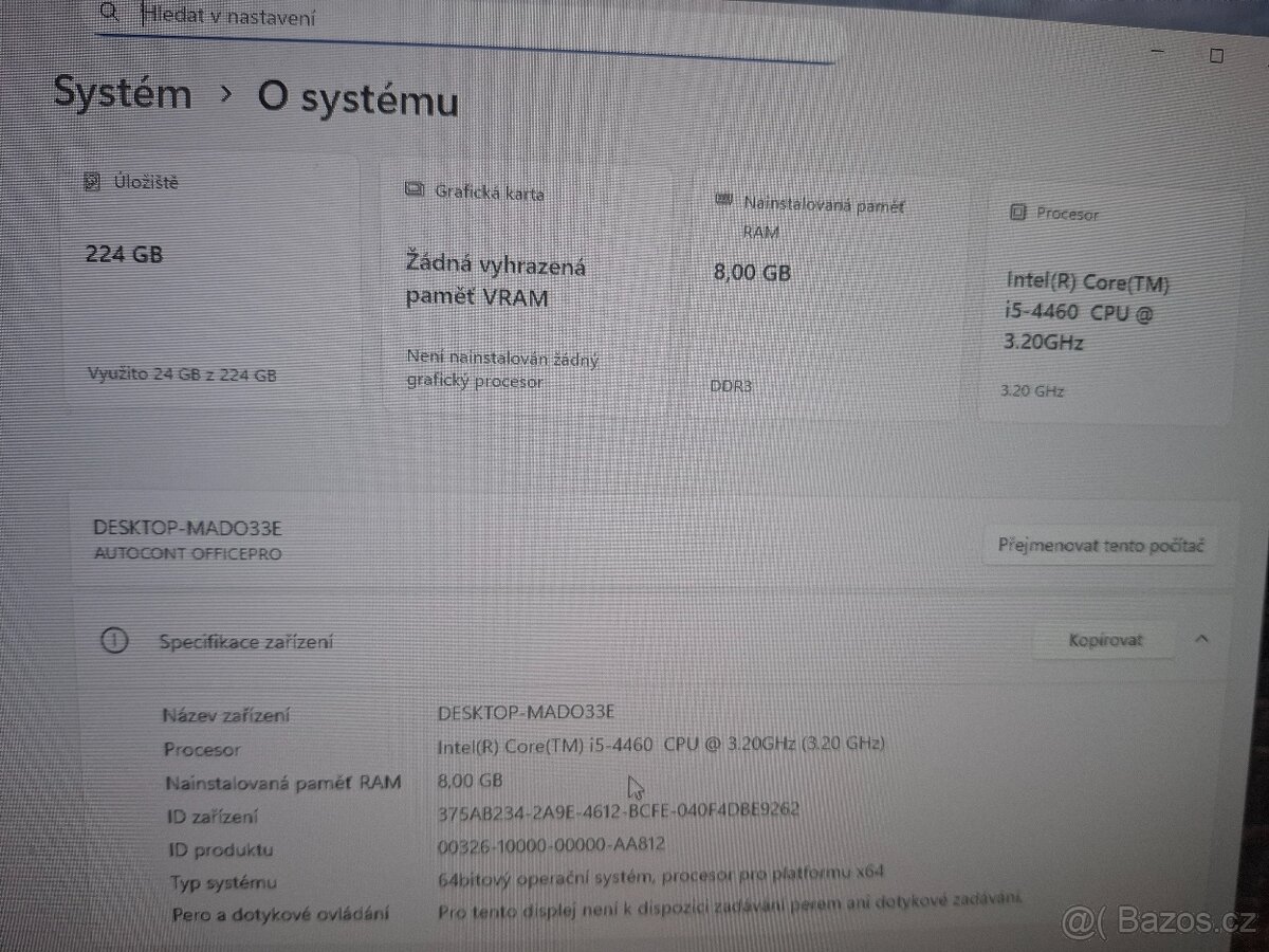 Stolní počítač i5 - 4