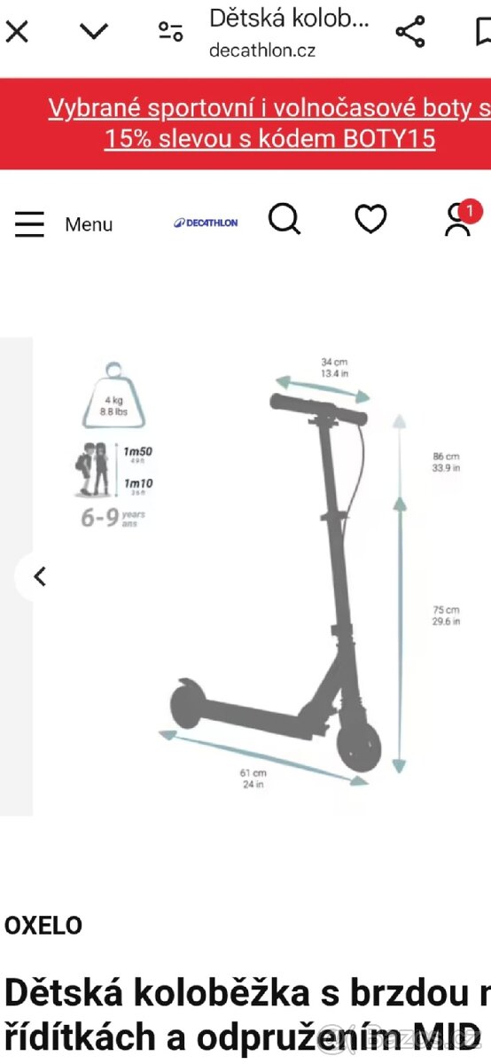 Koloběžka Oxelo - 4