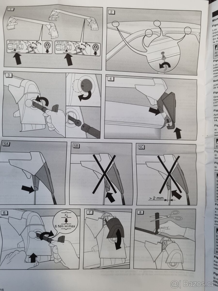 Střešní nosiče Volkswagen Passat sedan B6 2005-2009 - 4