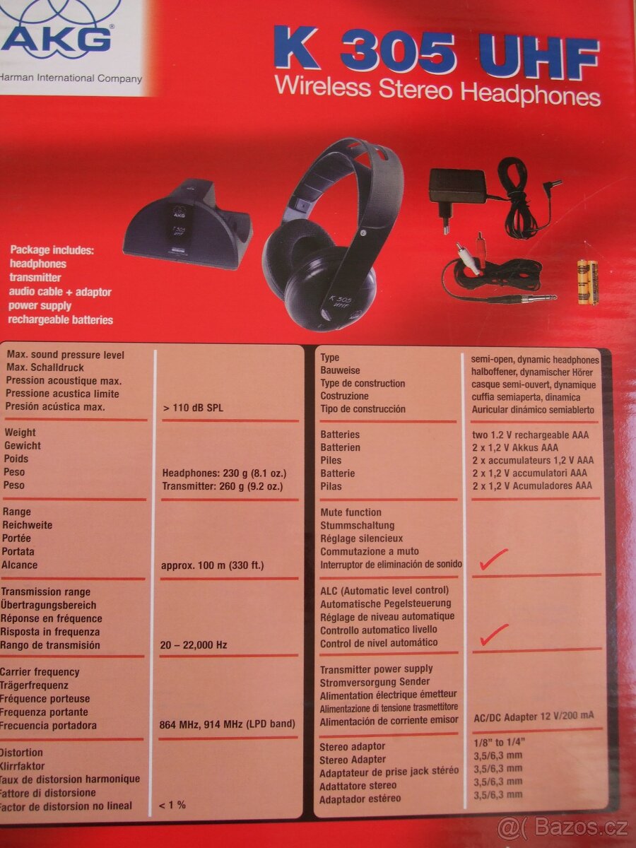 AKG BEZDRÁTOVÁ UHF - 4
