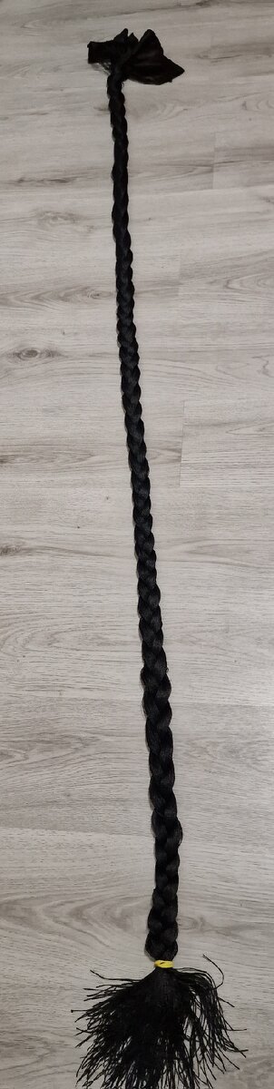 Provázková záclona černé barvy 100x250cm - 4