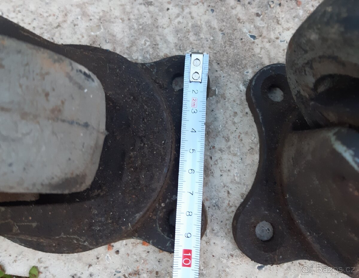 Litinová otočná zátěžová kolečka na ložiskách - 4