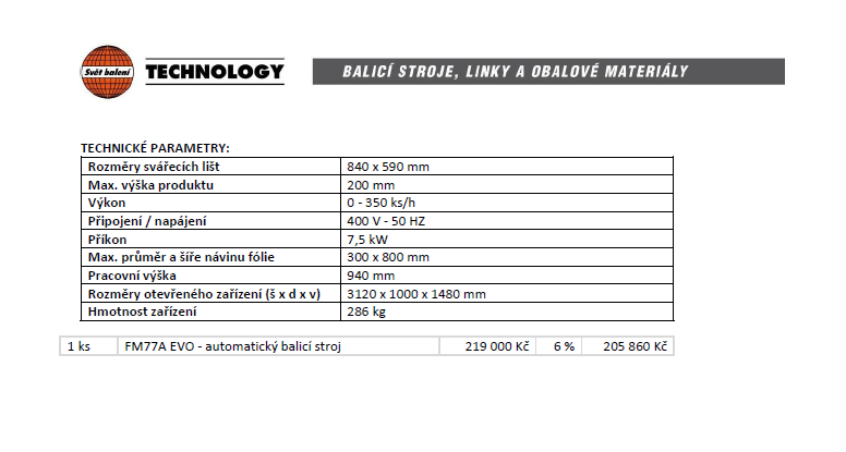 Automatický balicí stroj pro náročnější provozy - sleva - 4