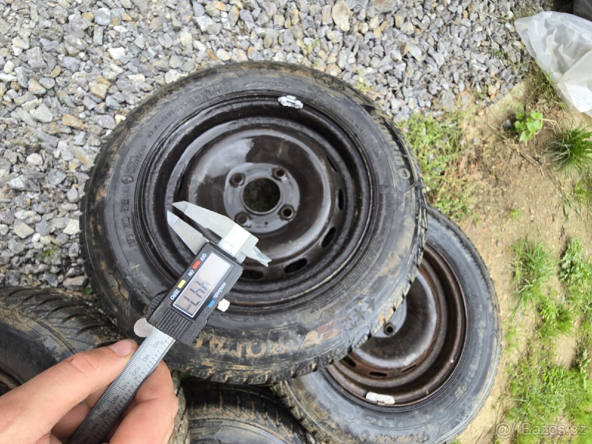 Prodám zimní kola 4x108 165/70r13 - 4