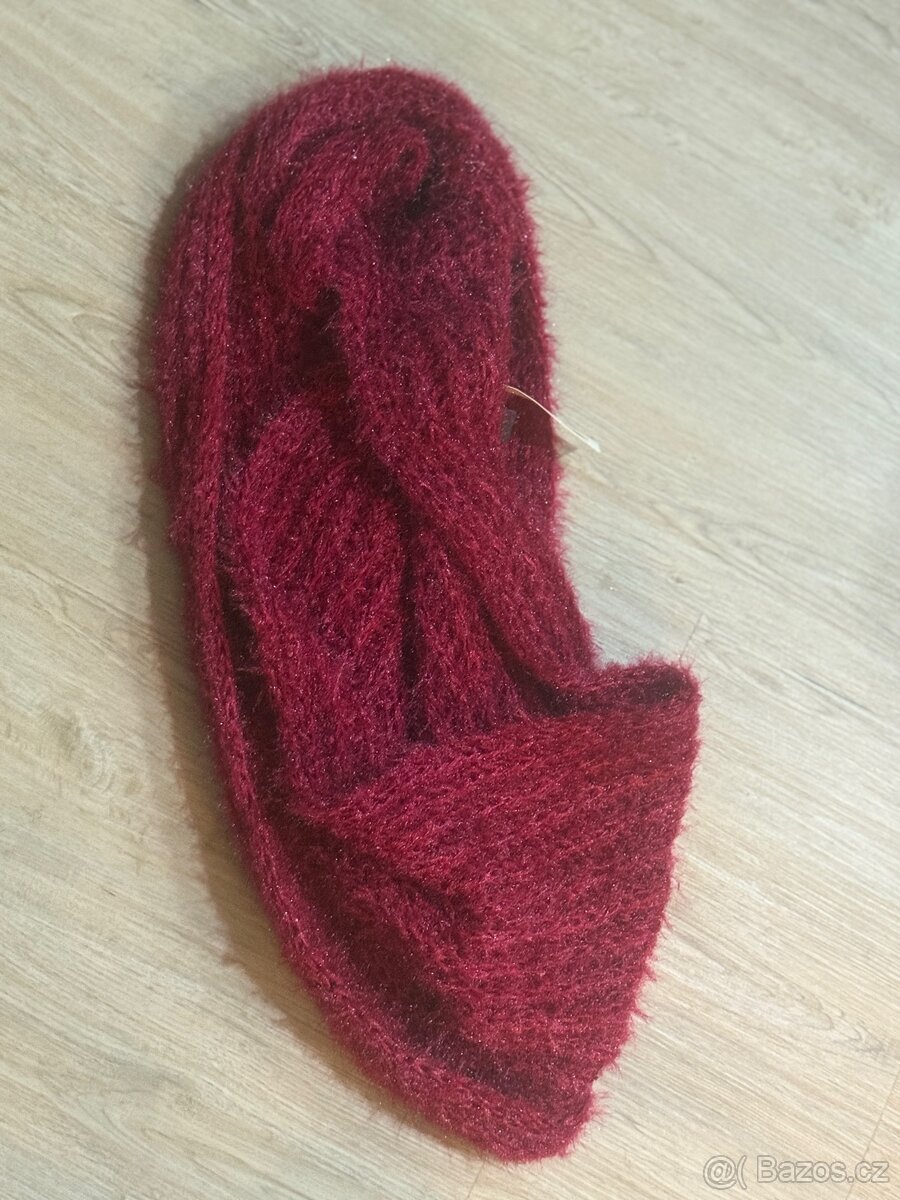 Luxusní tunelová maxi šála s lurexem - 4