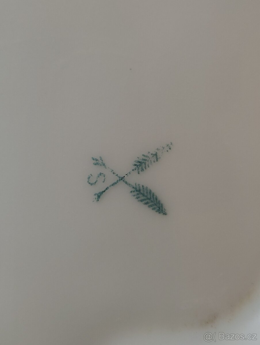 Starožitná servírovací mísa Hüttensteinach - 4