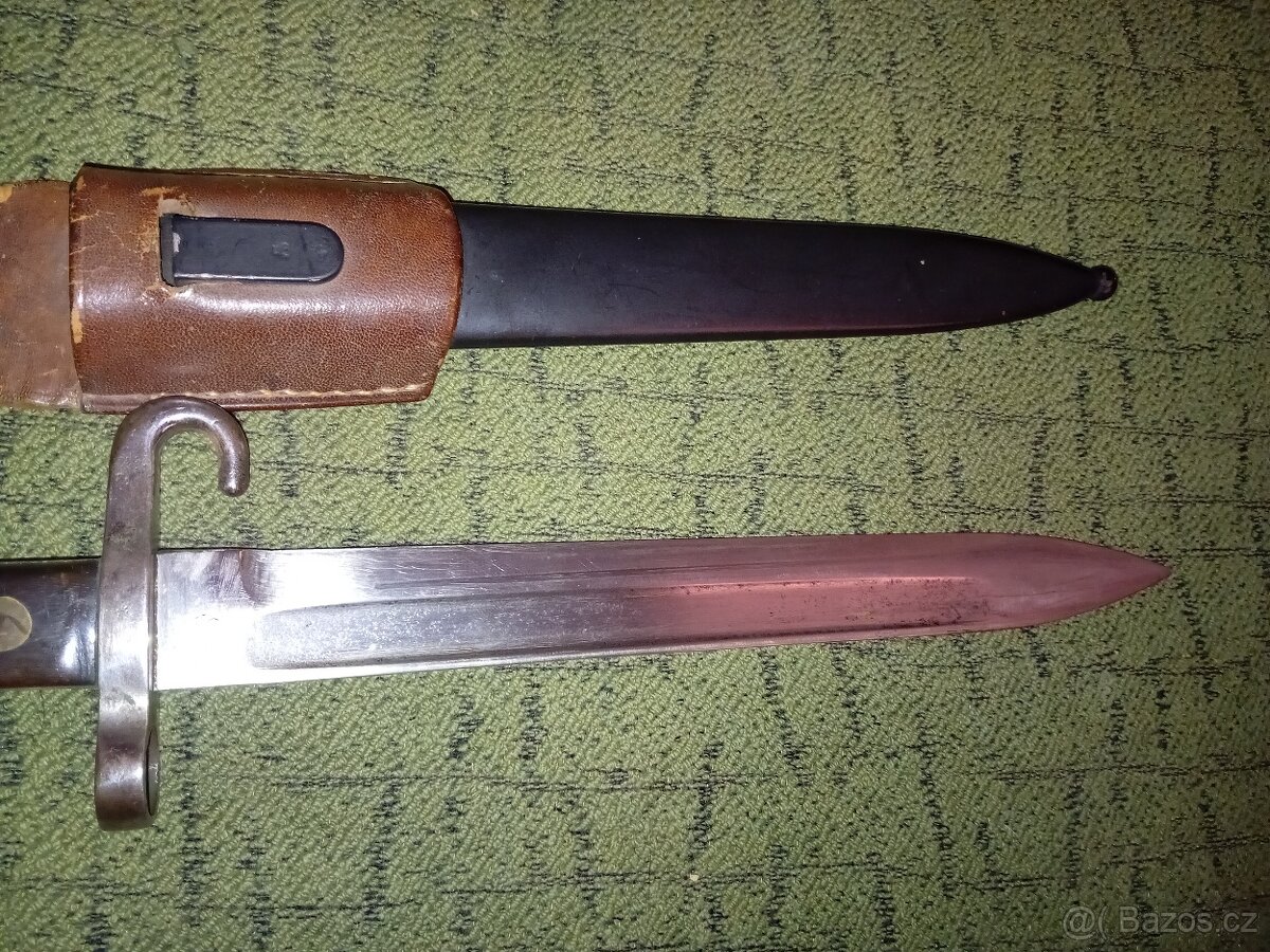 Bodák bajonet manlicher 1890 vycházkový - 4