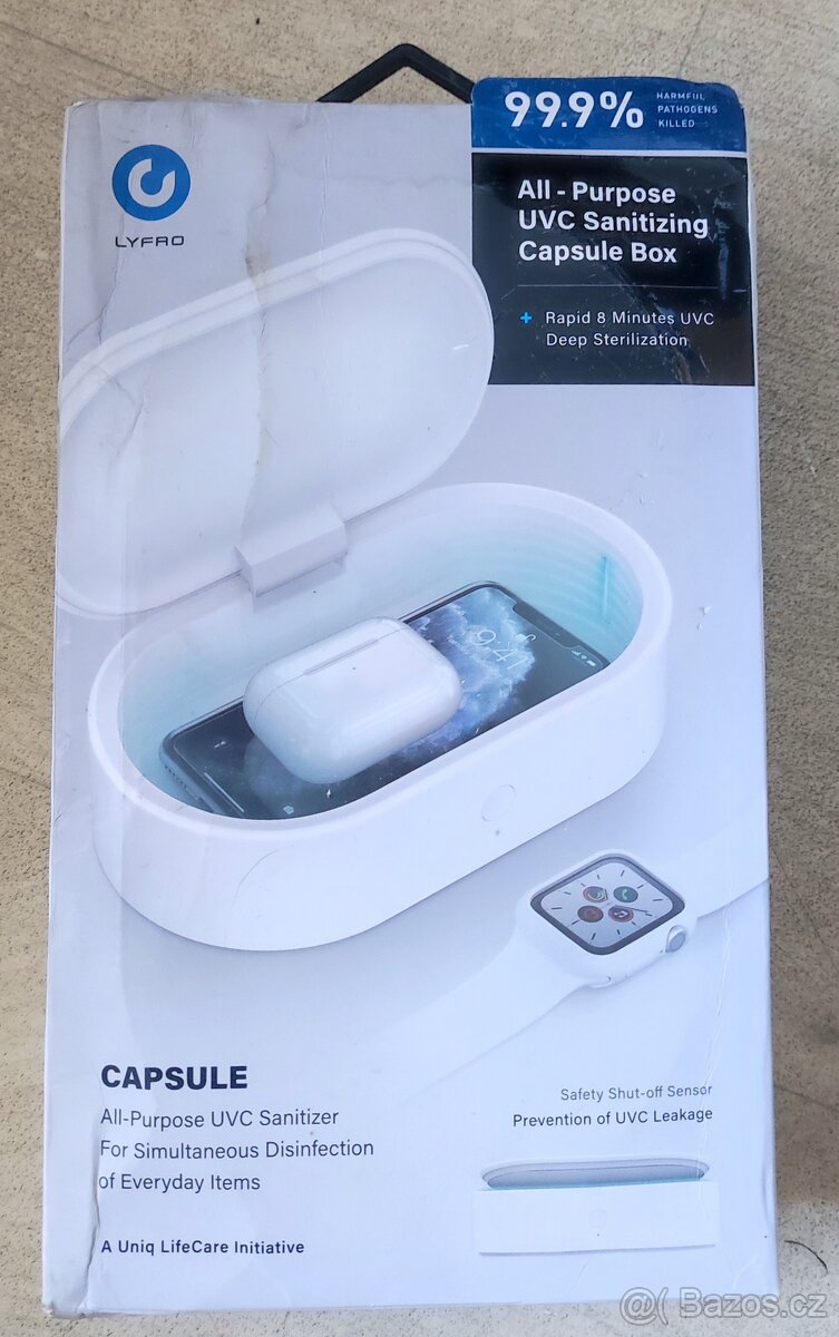 Uv-c sterilizátor s indukční nabíječkou Lyfro Air Capsule - 4