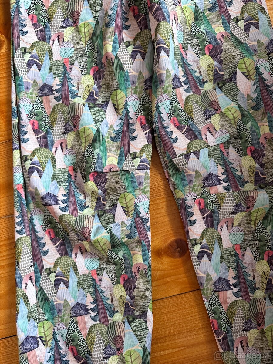 Softshell komplet tmavě šedý- stromy - 4