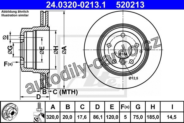BMW Nové zadní kotouče ATE 520213 - 4