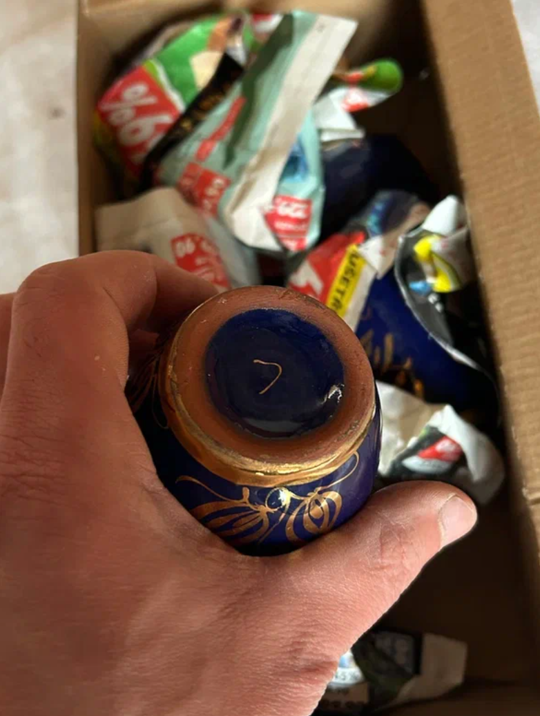 Sada 6x Modrých Porcelánových Šálků (150 ml) - 4