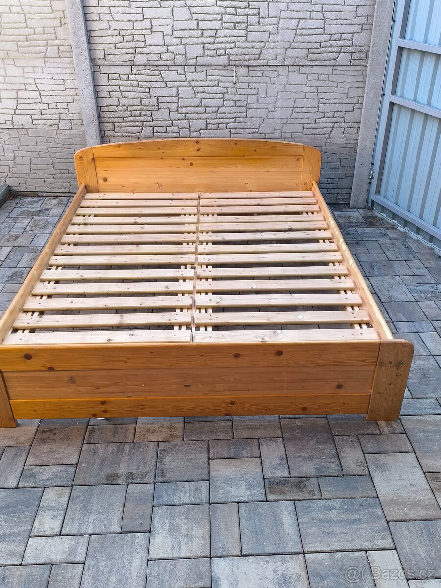 Prodám manželskou postel + Matrace ZDARMA - 4