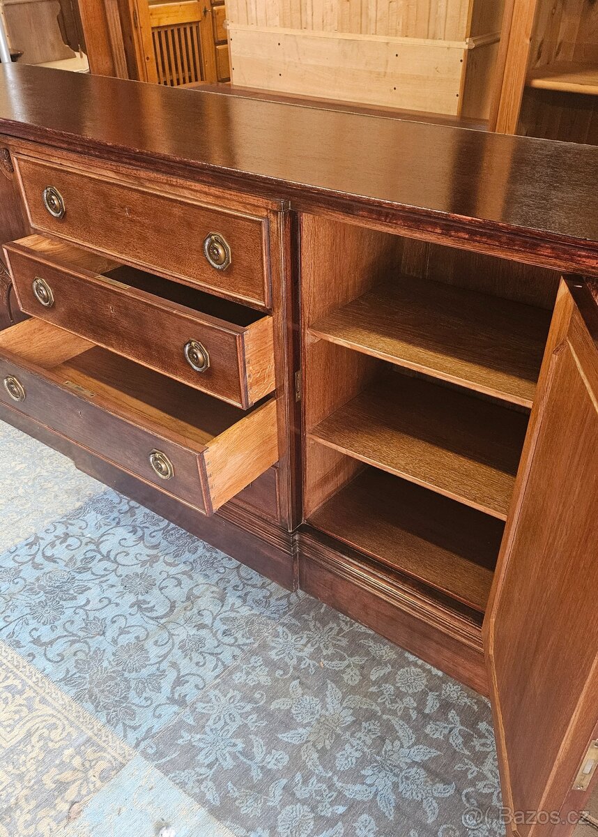 Velká luxusní anglická komoda - 4