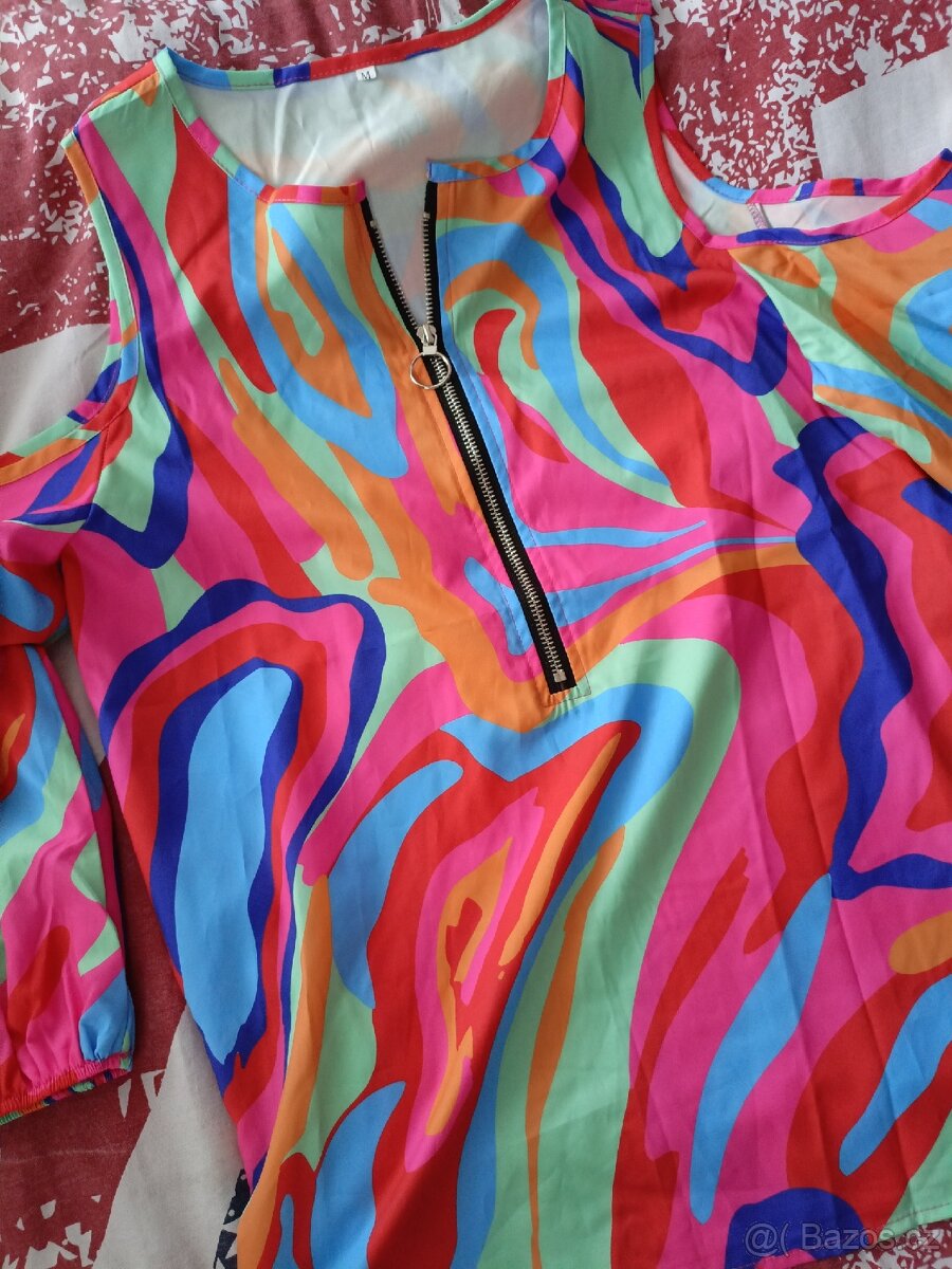 Pestrobarevná halenka L - 4