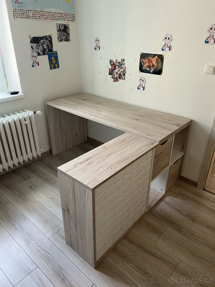 Rohový psací stůl - 4
