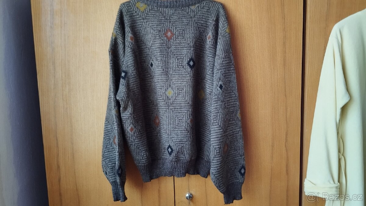 Pánský retro vintage svetr - 4