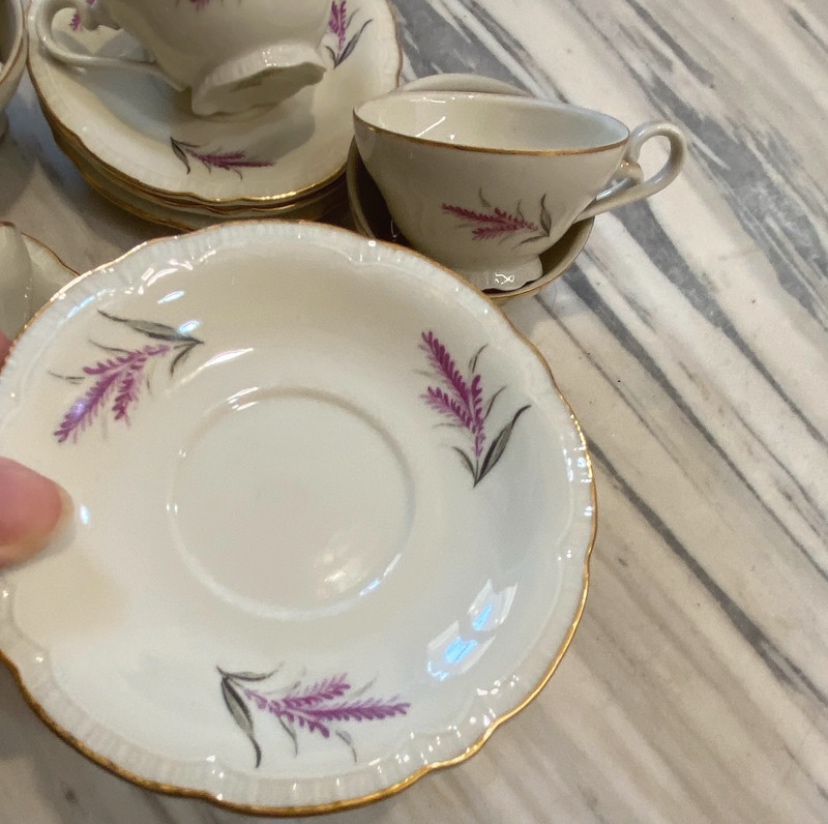 Starožitná romantická sada mini šálků - 4