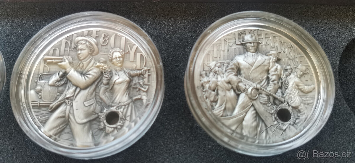 Kompletní sada Gangster - stříbrné mince. - 4