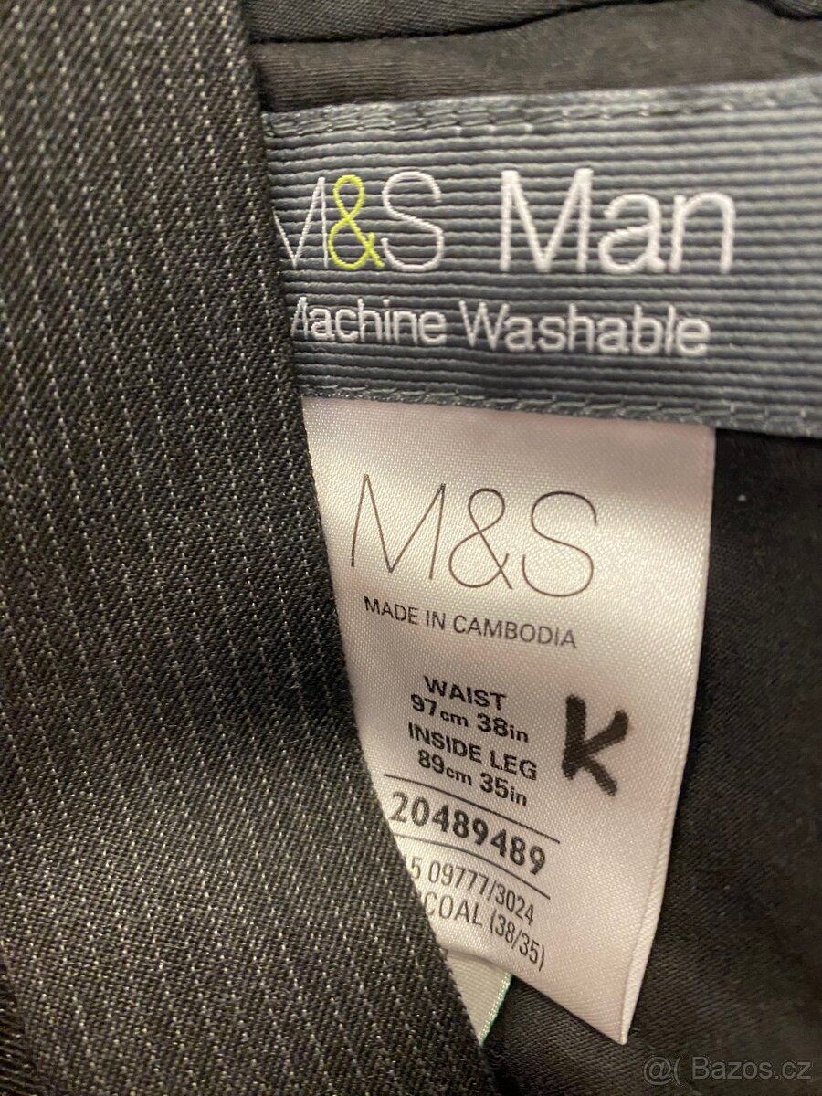Pánský oblek Marks and Spencer, vel. 44 short - 4