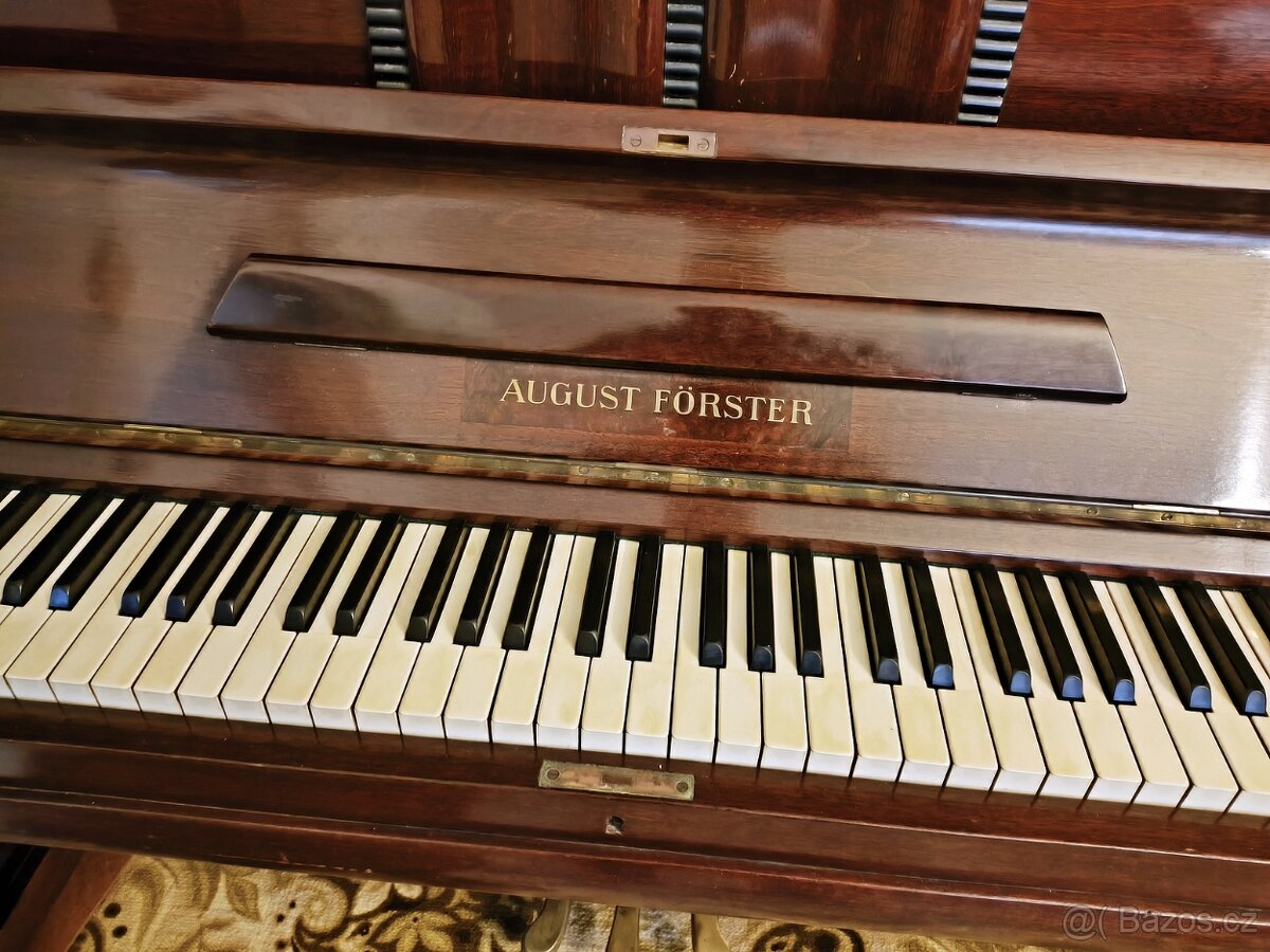 Pianino August Förster, stolička, metronom - 4