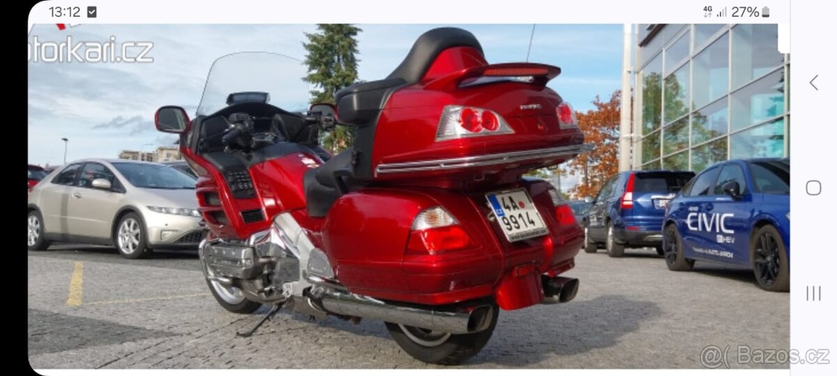 Prodám Honda Goldwing 1800/rv.2008/16500km STK 10.05.2028 - 4