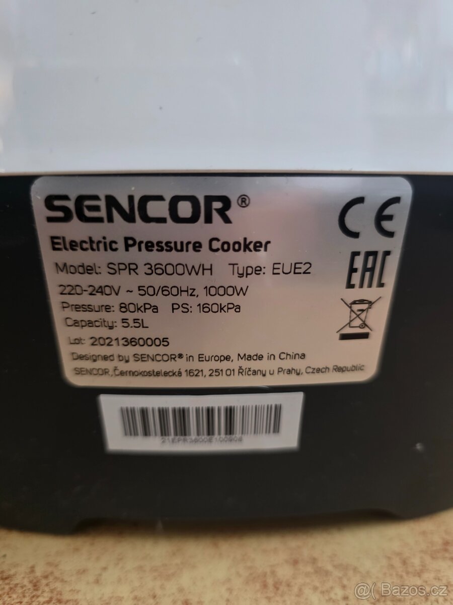 Elektrický tlakový hrnec Sencor - 4