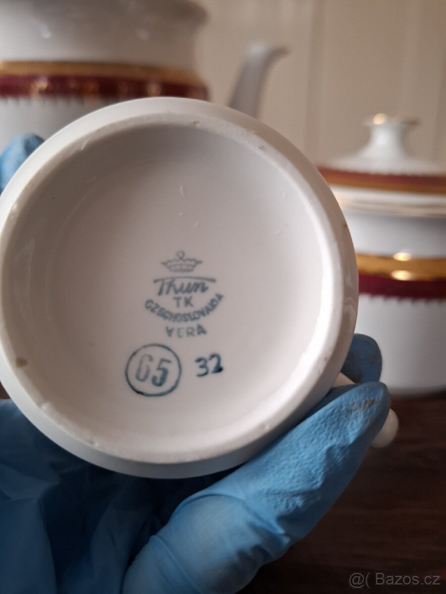 Porcelánová čajová souprava Thun Czechoslovakia – Věra 65/32 - 4