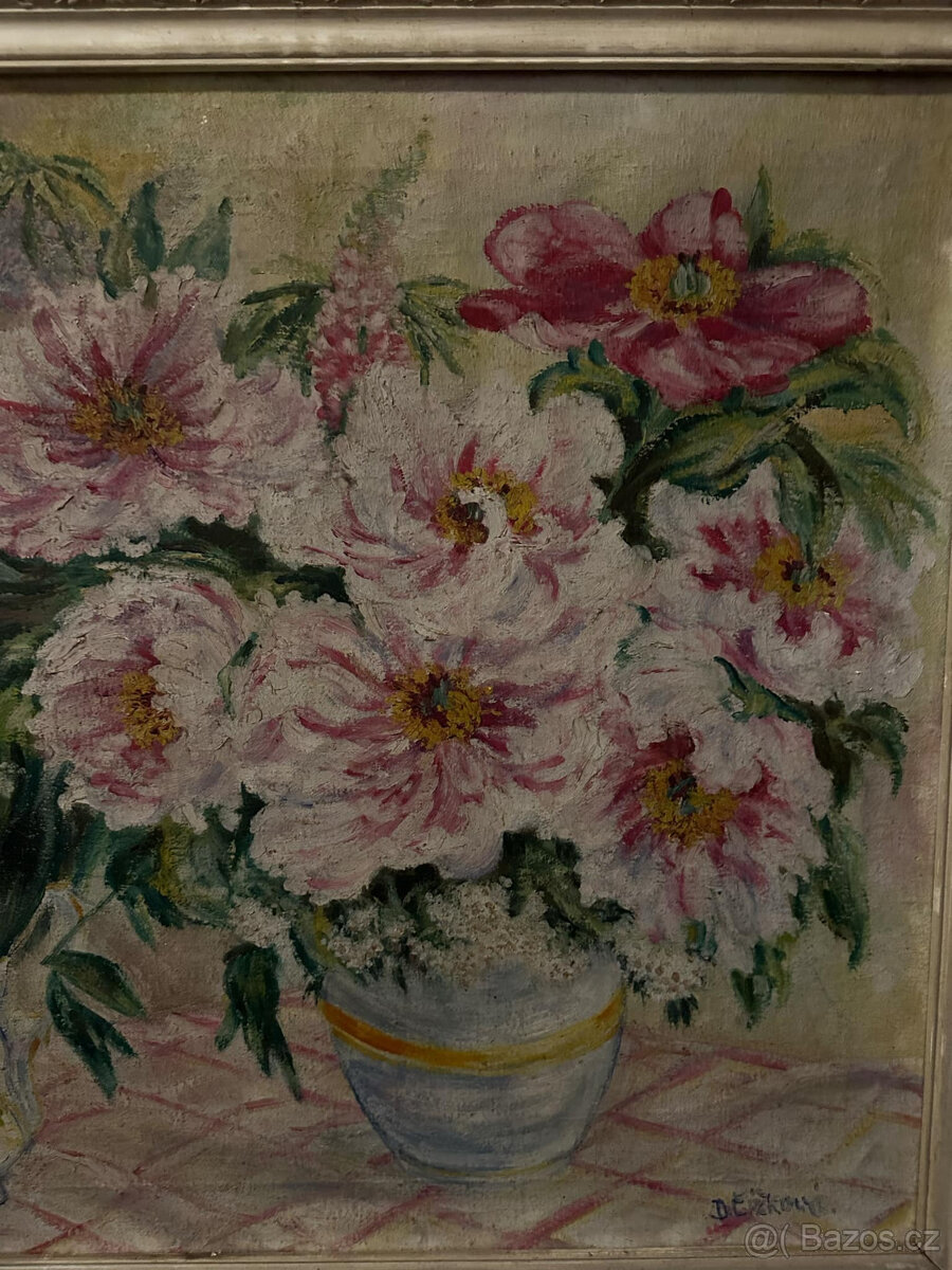 Starožitný obraz D. Čížkové - 4