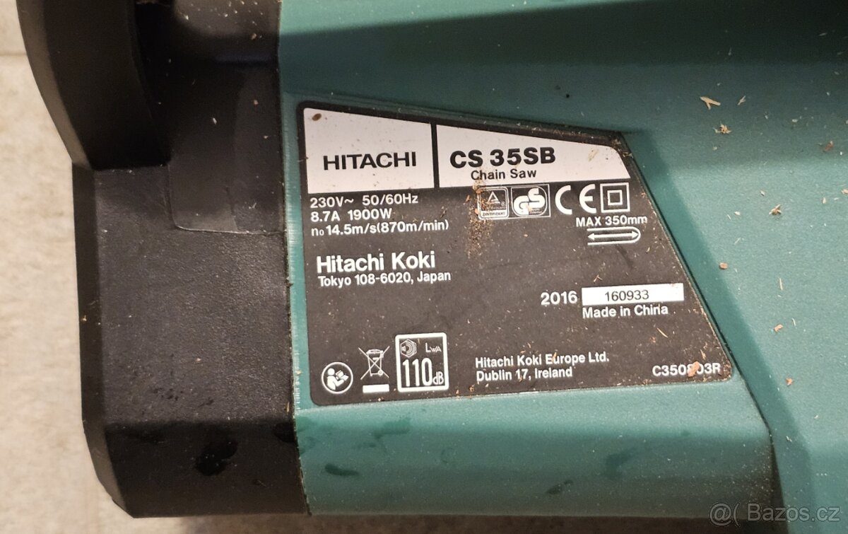 Elektrická pila 35cm Hitachi CS35SB - 4