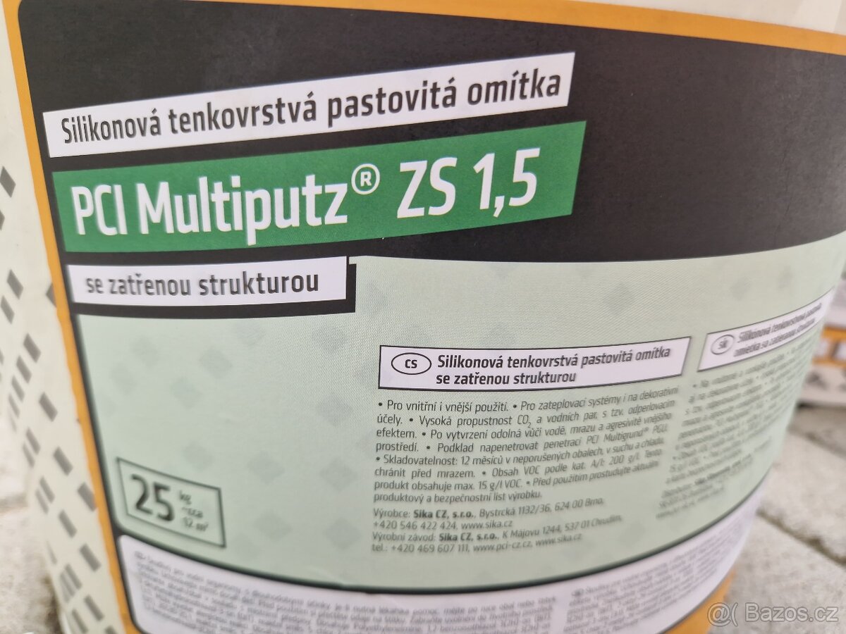 Silikonová omítka PCI - 4 kýble - 4