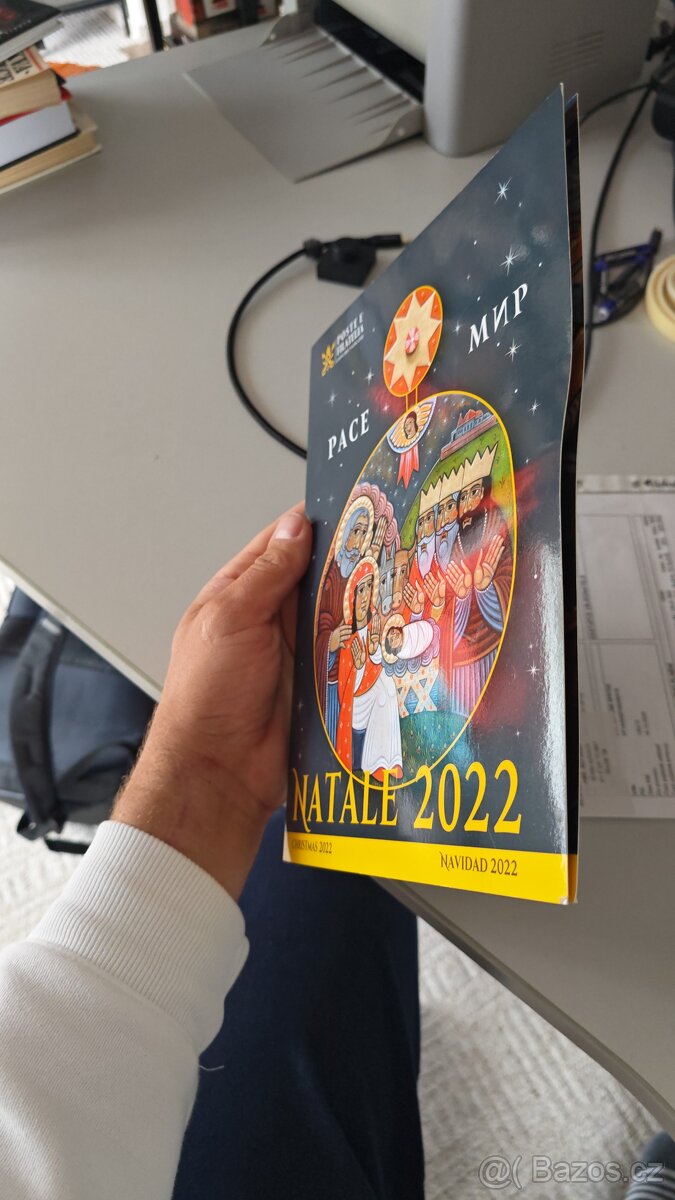 Vatikán Natale 2022 dárková složka + vzácná známka - 4