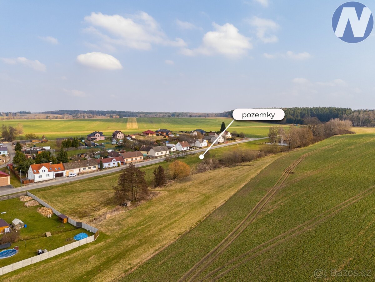 Prodej stavebních parcel v Borovanech u Milevska - 4