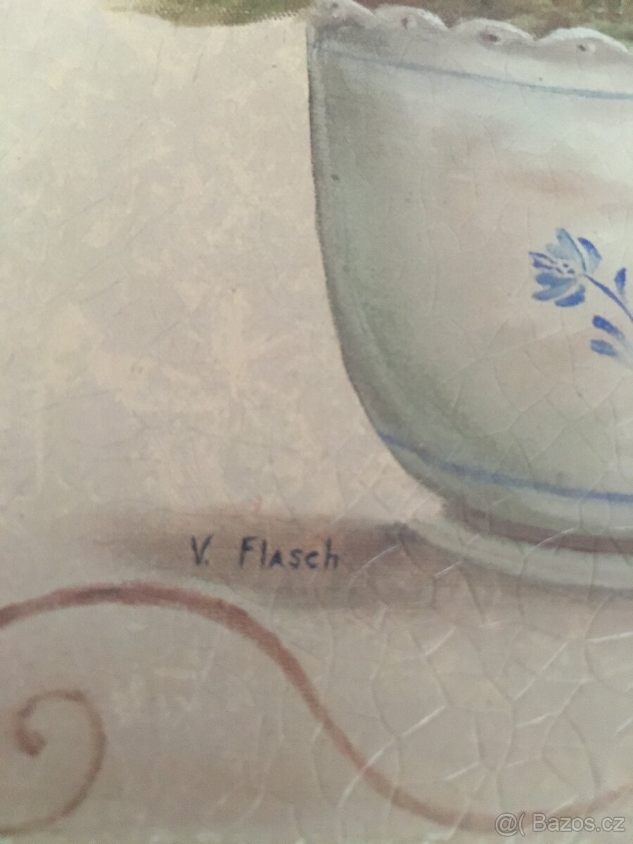 obrázky v dřevěném rámu,cena za oba-28x23 cm - 4