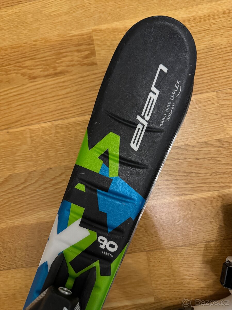 Dětské carvingové lyže Elan Maxx 90 + přeskáče Dallbelo CX - 4