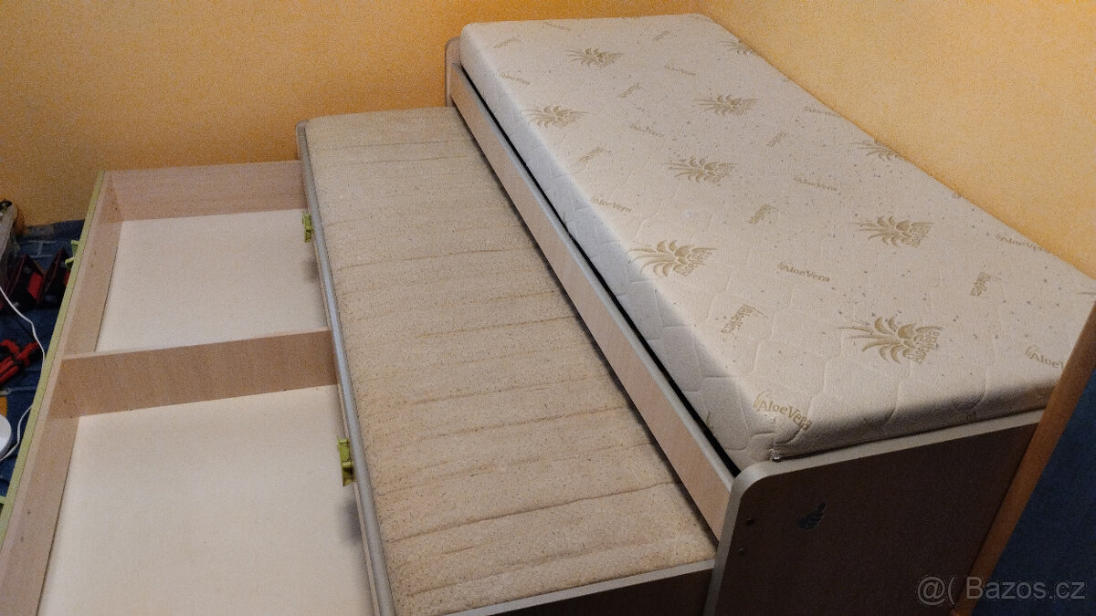 DĚTSKÁ POSTEL S ROZKLADEM A KVALITNÍ MATRACÍ 190X80 - 4