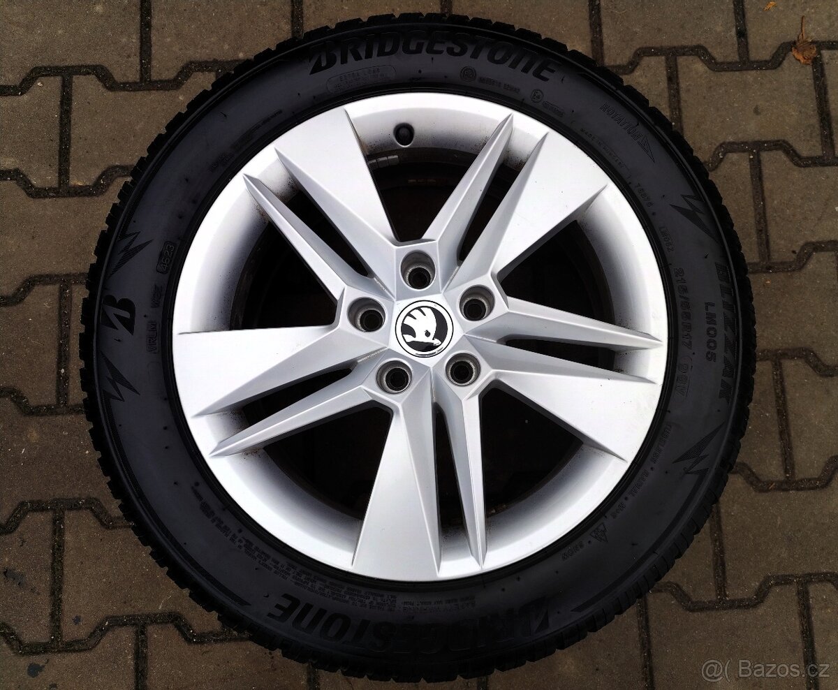 Alu kola originál Škoda Superb III 5x112 R17 Markab - 4