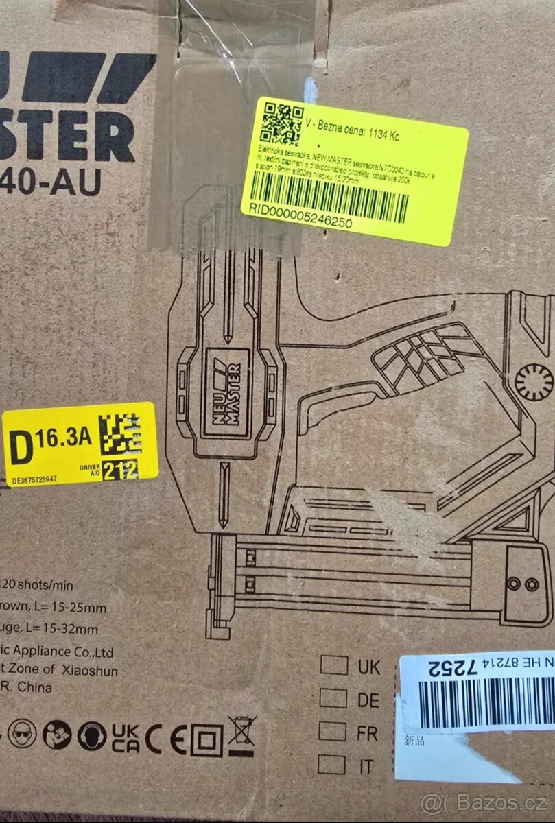 Nová elektrická hřebíkovačka, sponkovačka - 4