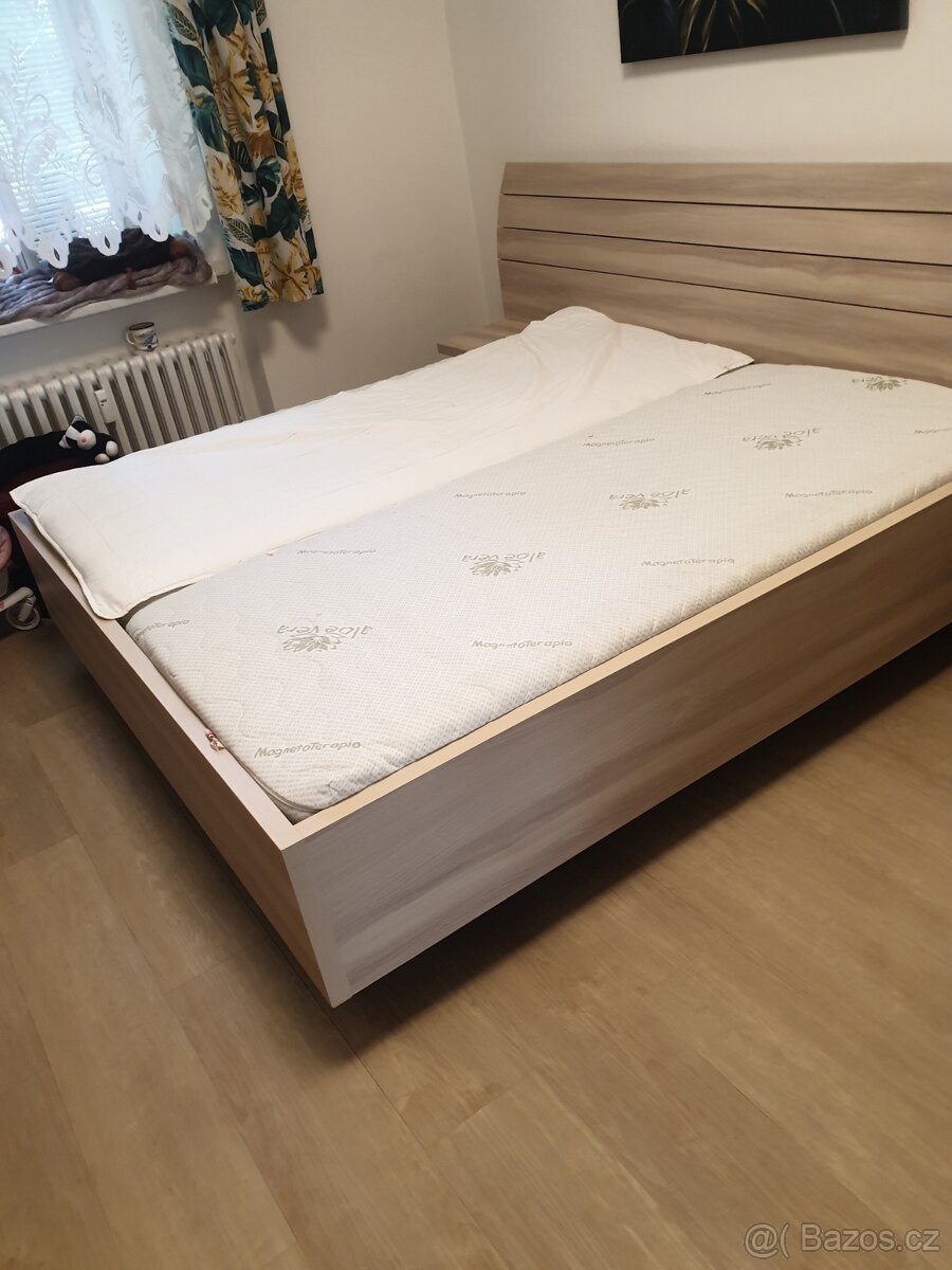 dvoupostel Linea, barva dub - 4