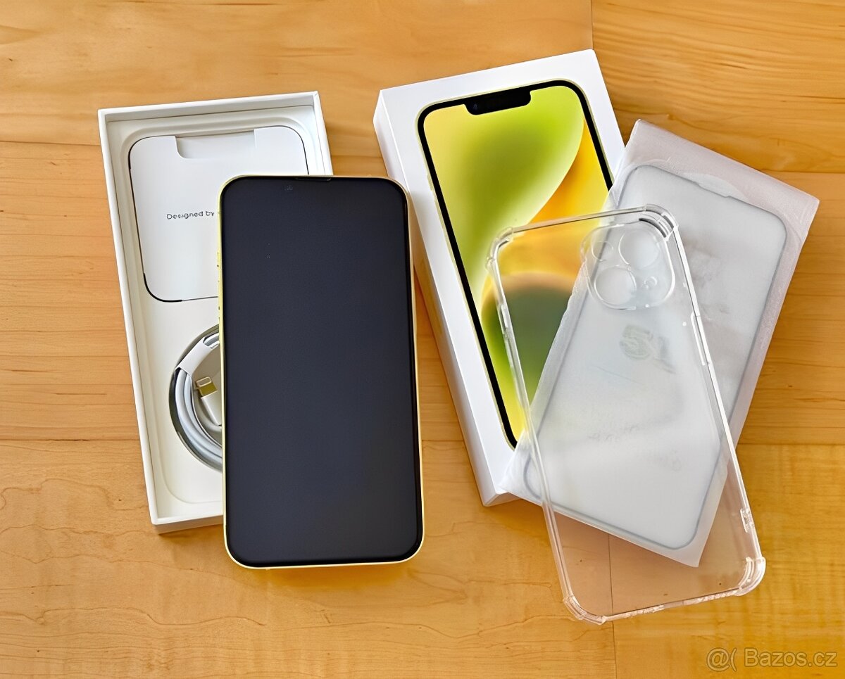 iPhone 14 Yellow BATERIE 100% TOP - 4